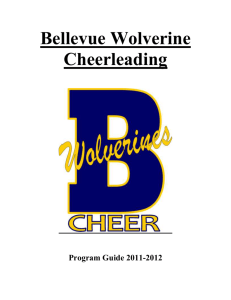 Bellevue High School Varsity Cheerleading Rules