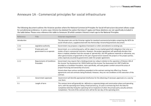 Annexure 1A: Commercial Principles