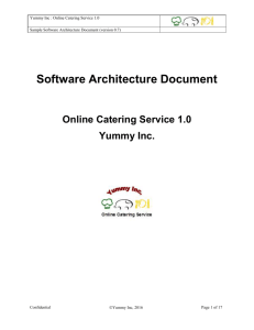 Sample Software Architecture Document
