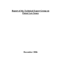 Mashelkar Committee Report - Controller General of Patents
