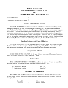 Type A Notice of Election - Monroe County, Wisconsin
