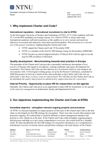 1. Why implement Charter and Code?