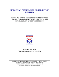 TABLE OF CONTENTS - Hindustan Petroleum Corp. Ltd.