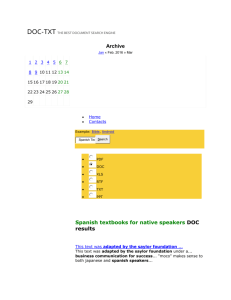 Spanish Textbooks for Native Speakers - DOC documents - Doc-Txt