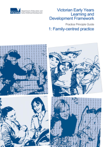 Family-centred Practice - Department of Education and Early