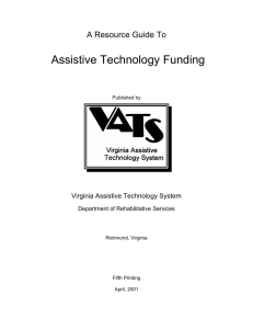 A Resource Guide to Assistive Technology Funding