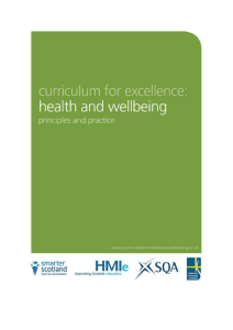 Health and wellbeing: Principles and practice