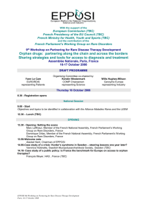 9th Workshop on Partnering for Rare Disease Therapy