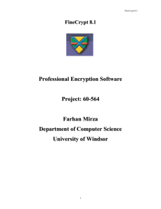 3.3 Algorithms used in FineCrypt