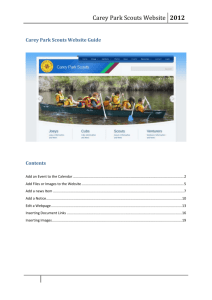 Carey Park Scouts Website Guide