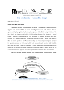 BH3-only Proteins - Future of the Drugs? autor: Zuzana Klímová