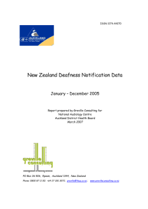 NZ Deafness Notification Database Report 2005