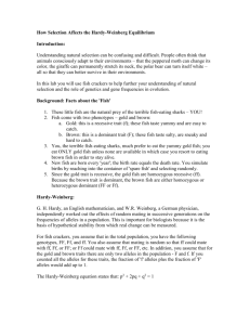 How Selection Affects the Hardy