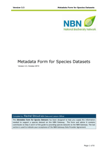 as a Word Document - National Biodiversity Network