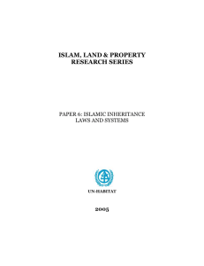 introduction to the islam, land & property research series - UN
