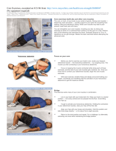 Core Exercises (Mayo Clinic)