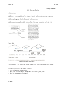 Life History Evolution
