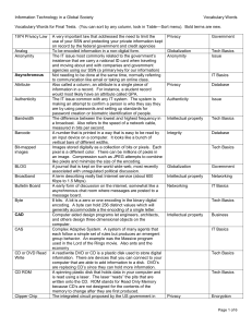 Information Technology in a Global Society