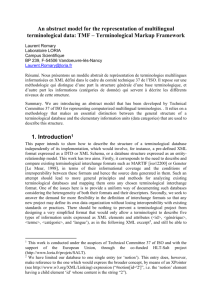 An abstract model for the representation of multilingual