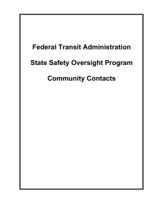 Safety Oversight Agency Contacts