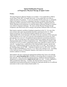 Spinal Program - Progressive Physical Therapy