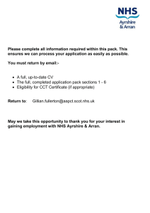 job description - NHS Scotland Recruitment