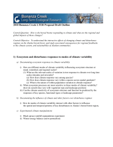 2010 Bonanza Creek LTER Proposal Draft Outline