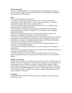Med658 Clinical Immunology Curriculum