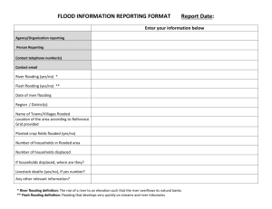 Flood information reporting format