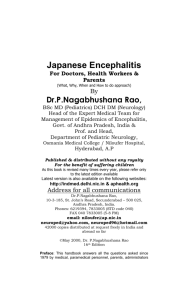 Clinical Diagnosis & Case Management of Epidemics of Japanese