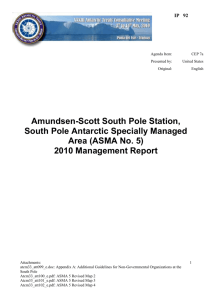 the 2009-10 Pole ASMA management report - Amundsen