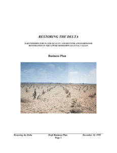 RESTORING THE DELTA - USDA Forest Service