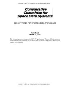 Space Communications Protocol Specification (SCPS