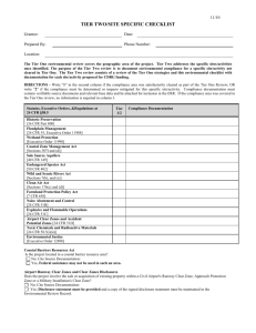 Site-Specific Review Checklist