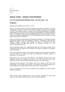 Ankara Tour Program