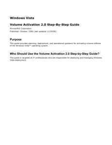 Volume Activation 2.0 Step-By-Step Guide