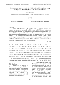 Synthesis and spectral study of Co(II) and Cu(II)complexes using the