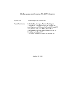 Habitat Model Calibration Report, 2006