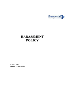Harassment Policy