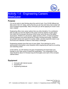 Activity 1.4 - Engineering Careers