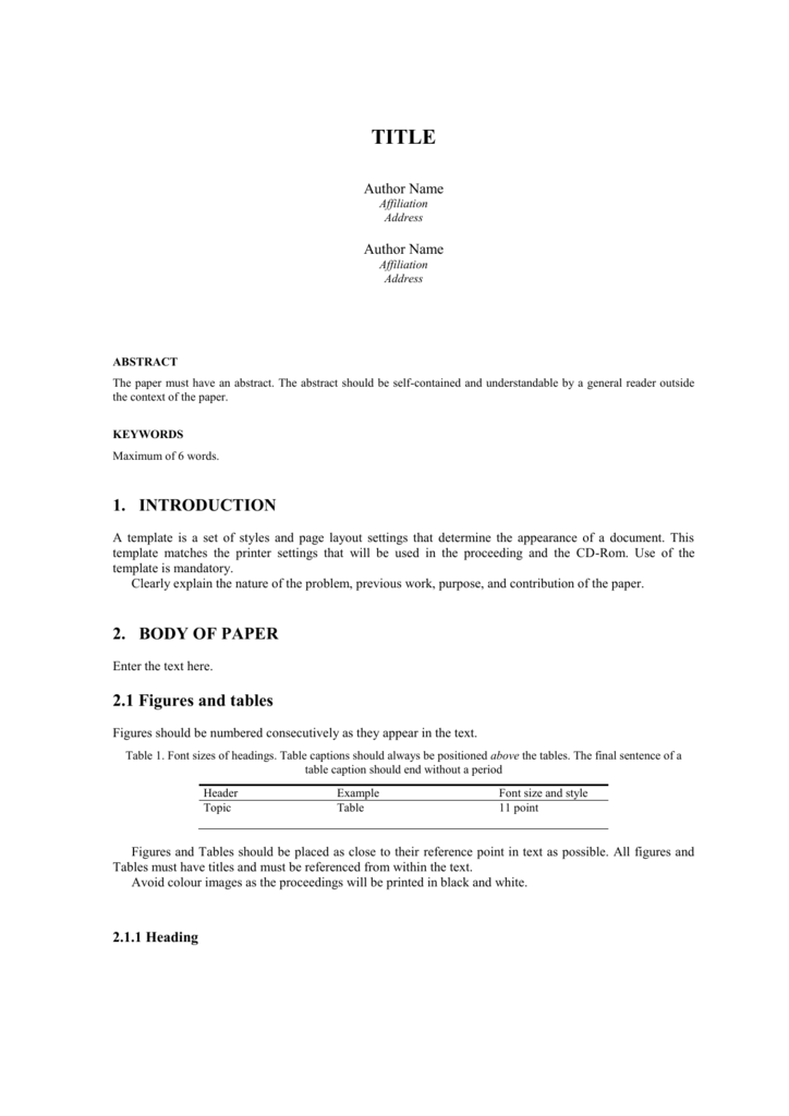 format for writing seminar presentation