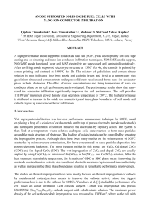 ANODE supported SOlid oxide fuel cells WITH nano ıon