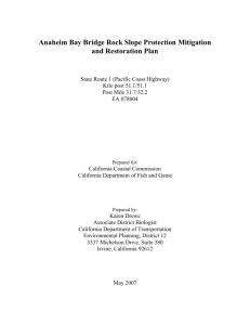 Anaheim Bay Bridge Rock Slope Protection Mitigation and