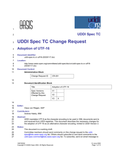 UDDI Spec TC Change Request