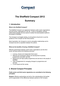 The Sheffield Compact 2012 - Summary