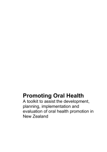 5 Using the Ottawa Charter as a Framework for Oral Health Promotion