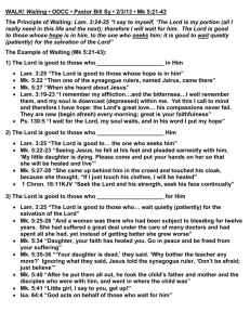 WALK: Waiting sermon outline