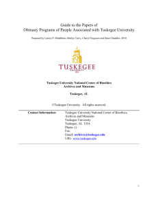 Obituaries-1 - Tuskegee University Archives Repository