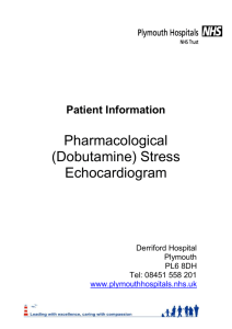 (Dobutamine) Stress Echocardiogram Information Leaflet