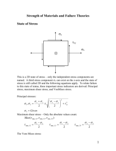 Strength of Materials and Failure Theories